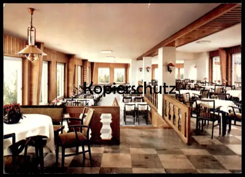 ÄLTERE POSTKARTE HAMELN CAFÉ RESTAURANT KLÜTTURM INNENANSICHT INHABER KARL-HEINZ ADLER Ansichtskarte AK postcard cpa