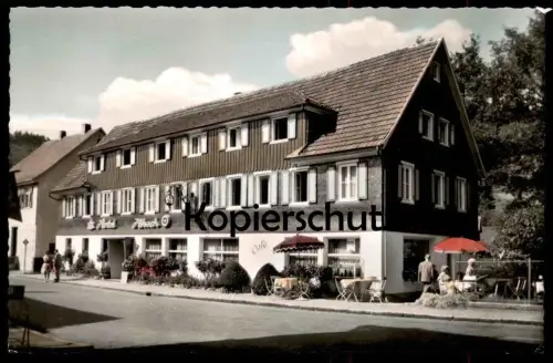 ÄLTERE POSTKARTE LUFTKURORT ENZKLÖSTERLE BEI BAD WILDBAD HOTEL CAFÉ HIRSCH WILLY MAST SCHWARZWALD black forest AK cpa