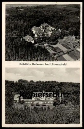 ALTE POSTKARTE HEILSTÄTTE HELLERSEN BEI LÜDENSCHEID PANORAMA TOTALANSICHT AK Ansichtskarte cpa postcard