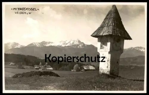 ALTE POSTKARTE VELDEN AM WÖRTHERSEE MITTAGSKOGEL BILDSTOCK Ansichtskarte AK cpa postcard