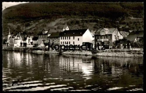 ÄLTERE POSTKARTE GRUSS AUS LAY AN DER MOSEL GASTSTÄTTE ZUR TRAUBE Koblenz AK Ansichtskarte postcard cpa