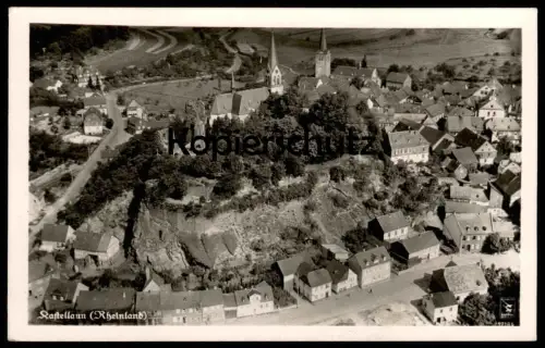 ALTE POSTKARTE KASTELLAUN RHEINLAND FLIEGERAUFNAHME LUFTBILD KLINKE & CO., BERLIN Ansichtskarte AK cpa postcard