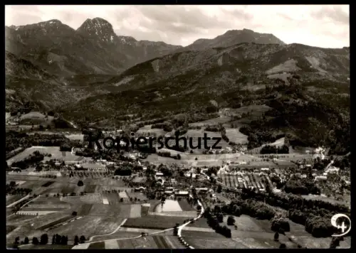 ÄLTERE POSTKARTE FEILNBACH MIT WENDELSTEIN PANORAMA TOTALANSICHT Bad Feilnbach Ansichtskarte cpa photo postcard