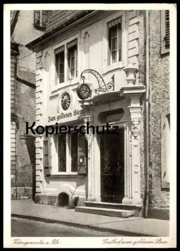 ALTE POSTKARTE KÖNIGSWINTER GASTHOF ZUM GOLDENEN STERN GOLDENER STERN Ansichtskarte AK cpa postcard