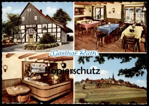 ÄLTERE POSTKARTE GASTHOF RÜTH KALLENHARDT-HEIDE RÜTHEN SAUERLAND Ansichtskarte AK postcard cpa