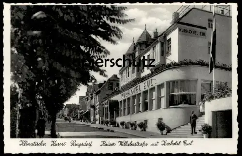 ALTE POSTKARTE RENGSDORF WALDBREITBACH KAISER WILHELMSTRASSE KURHOTEL EUL HOTEL Ansichtskarte AK cpa postcard