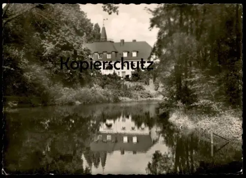 ÄLTERE POSTKARTE OBERHAUSEN PARTIE IM KAISERGARTEN SCHLOSS OBERHAUSEN TEICH JÄGERZAUN AK Ansichtskarte cpa postcard