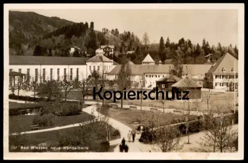 ALTE POSTKARTE BAD WIESSEE NEUE WANDELHALLE Ansichtskarte AK postcard cpa