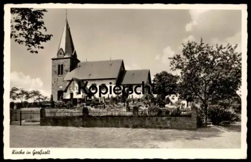 ALTE POSTKARTE GROSSSOLT KIRCHE SERIE DAS SCHÖNE ANGELN KREIS FLENSBURG GROSS-SOLT Ansichtskarte cpa postcard AK
