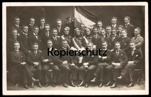 ALTE FOTO POSTKARTE KÖNIGSBERGER STUDENTEN STEMPEL KÖNIGSBERG SCHLÄGER DEGEN FLORETT Studentica Studentika nach Pasym AK