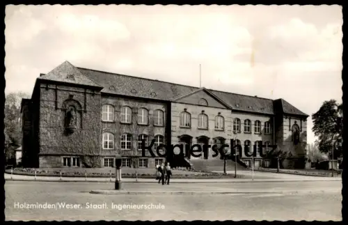 ÄLTERE POSTKARTE HOLZMINDEN WESER INGENIEURSCHULE SCHULE Ansichtskarte AK cpa postcard