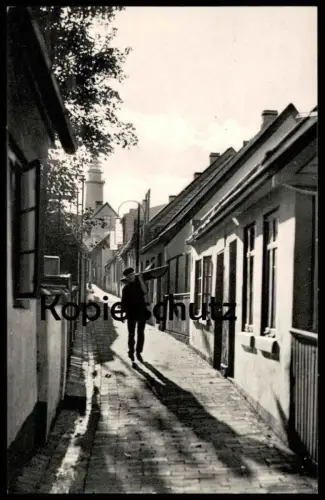 ALTE POSTKARTE HELGOLAND LEUCHTTURMSTRASSE Leuchtturm Helgoländer Ansichtskarte AK postcard