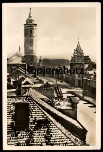 ALTE POSTKARTE DOMAZLICE NAMESTI S VEZE KLASTERA FOTO DR. V. BÖHM Czech Republic Ceska Cesko Ansichtskarte postcard cpa