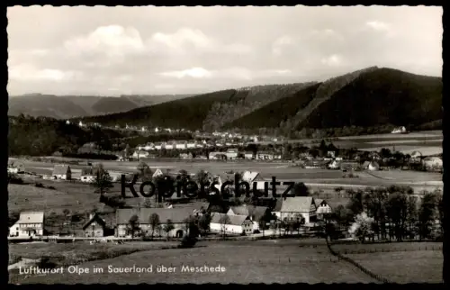ÄLTERE POSTKARTE LUFTKURORT OLPE ÜBER MESCHEDE SAUERLAND PANORAMA Ansichtskarte cpa AK postcard