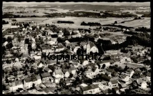 ÄLTERE POSTKARTE ASBACH WESTERWALD LUFTAUFNAHME PANORAMA Kreis Neuwied Ansichtskarte AK cpa postcard