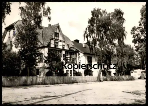 ÄLTERE POSTKARTE SCHIERHORN GASTHAUS ZUM NATURSCHUTZPARK HANSTEDT NORDHEIDE RUD. HENK RUF HOLM LÜNEBURGER HEIDE BUS AK