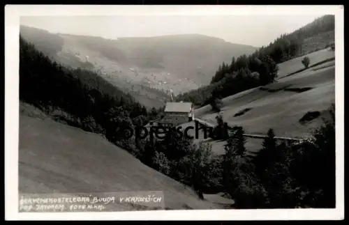 ALTE POSTKARTE CERVENOKOSTELECKA BOUDA KRKONOSICH RIESENGEBIRGE Krkonose Sudeten Ansichtskarte AK postcard cpa