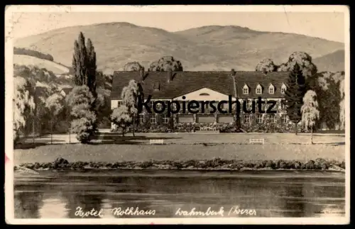 ALTE POSTKARTE HOTEL ROTHHAUS WAHMBECK WESER BODENFELDE Ansichtskarte AK cpa postcard