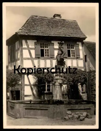 ALTE FOTO POSTKARTE WILDBERG MARKTBRUNNEN 11,3 CM x 8,5 CM Photo Brunnen fontaine fountain Reinhold Dengler cpa postcard