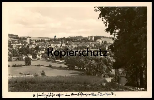 ÄLTERE POSTKARTE SCHLEIZ THÜRINGEN PANORAMA GESAMTANSICHT 1954 Ansichtskarte postcard cpa AK