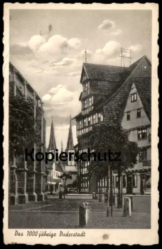 ALTE POSTKARTE DAS 1000 JÄHRIGE DUDERSTADT Ansichtskarte AK cpa postcard