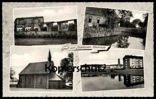 ÄLTERE POSTKARTE GRUSS AUS LEVERKUSEN ALKENRATH Ansichtskarte AK postcard cpa