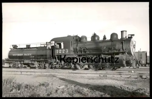 ALTE ORIGINAL POSTKARTE DAMPFLOK 1223 SOUTHERN PACIFIC LINES USA LOKOMOTIVE locomotive à vapeur steam train postcard AK