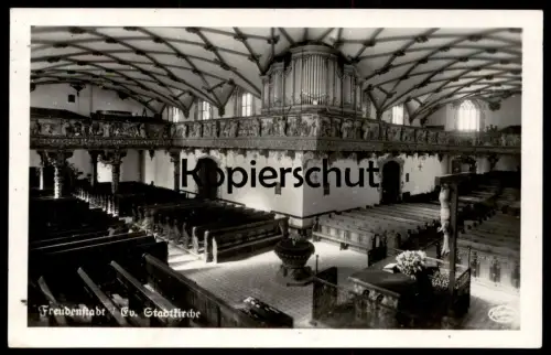 ÄLTERE POSTKARTE EVANGELISCHE STADTKIRCHE FREUDENSTADT KIRCHE ORGEL JESUS KREUZ organ orgue Ansichtskarte cpa postcard