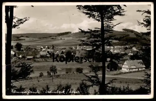 ÄLTERE POSTKARTE SOMMERFRISCHE WAHMBECK WESER ÜBER BODENFELDE PANORAMA LANDPOSTSTEMPEL Ansichtskarte AK cpa postcard