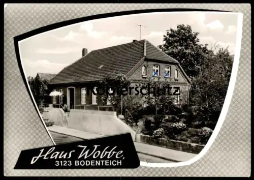 ÄLTERE POSTKARTE BAD BODENTEICH HAUS WOBBE 1977 FREMDENZIMMER GROSSER GARTEN Ansichtskarte AK cpa postcard