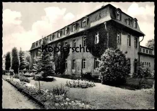 ÄLTERE POSTKARTE FLERZHEIM ÜBER RHEINBACH ST. ANTONIUS KIRCHE HAUPTGEBÄUDE BLICK VOM EINGANGSTOR Ansichtskarte postcard