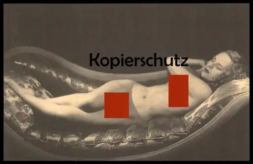 ÄLTERE REPRO ? POSTKARTE AKT NACKTE LIEGENDE FRAU EROTIK BRUST breast eroticism femme nus nude woman nudity postcard