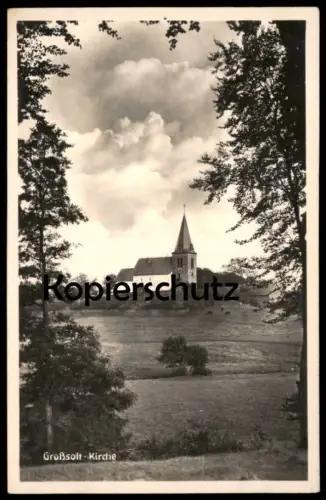 ALTE POSTKARTE GROSSSOLT KIRCHE SERIE DAS SCHÖNE ANGELN KREIS FLENSBURG GROSS-SOLT Ansichtskarte cpa postcard AK