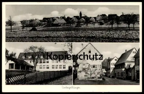 ALTE POSTKARTE UNTERJETTINGEN BÄCKEREI UND LEBENSMITTEL WILLI WOLKE JETTINGEN Ansichtskarte AK cpa postcard