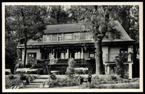 ALTE POSTKARTE BAD SODEN AM TAUNUS IM EICHWALD WALDRESTAURANT UND CAFÉ ZUM ALTKÖNIGBLICK KLOH AK Ansichtskarte postcard