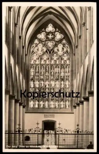 ALTE POSTKARTE DER BERGISCHE DOM ZU ALTENBERG WESTFENSTER WEST-FENSTER Kirchenfenster Ansichtskarte AK cpa postcard