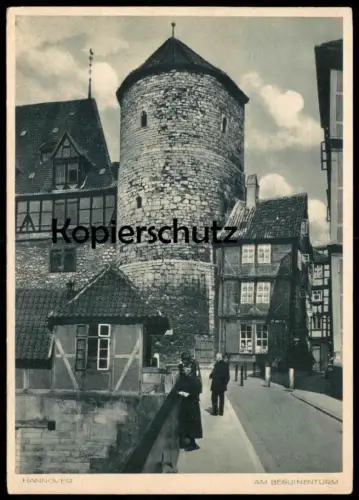 ALTE POSTKARTE HANNOVER AM BEGUINENTURM 1935 Turm tower tour Ansichtskarte AK postcard cpa