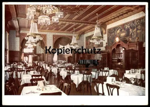 ALTE POSTKARTE MÜNCHEN GASTSTÄTTE NEUE BÖRSE INNENANSICHT 1939 INHABER FRIEDRICH DANNENHÖFER Ansichtskarte postcard cpa