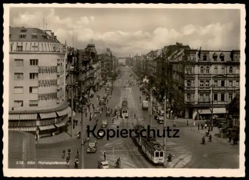 ALTE POSTKARTE KÖLN HOHENZOLLERNRING RHEINGOLDSERIE NR. 934 DUJARDIN MÜNCHNER AUGUSTINER Hohenzollern Ring Ansichtskarte