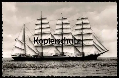 ÄLTERE POSTKARTE VIERMASTBARK PAMIR UNTER VOLLEN SEGELN BAUJAHR 1905 SEGELSCHIFF Schiff sailing ship Ansichtskarte cpa