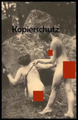 ALTE REPRO ? POSTKARTE AKT FRAUEN NACKT NATUR EROTIK eroticism nus nude breast women nudity postcard cpa Ansichtskarte
