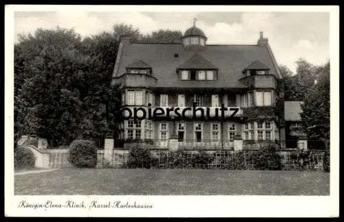 ALTE POSTKARTE KASSEL HARLESHAUSEN KÖNIGIN-ELENA-KLINIK Haus Villa Krankenhaus Hospital Ansichtskarte AK cpa postcard