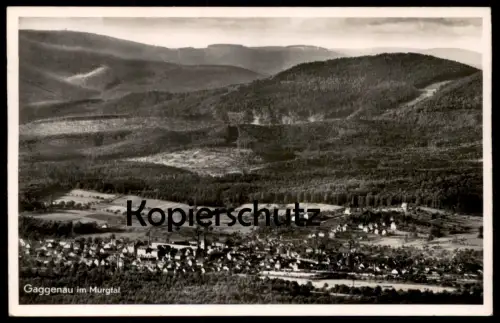 ALTE POSTKARTE GAGGENAU IM MURGTAL PANORAMA TOTALANSICHT GESAMTANSICHT Ansichtskarte AK postcard cpa