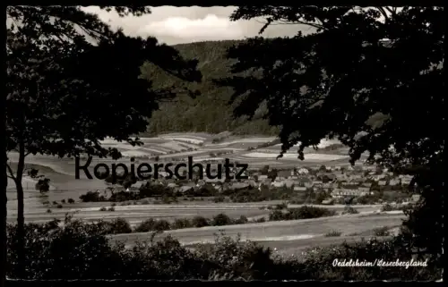 ÄLTERE POSTKARTE OEDELSHEIM WESERBERGLAND PANORAMA WESERTAL Ansichtskarte AK cpa postcard