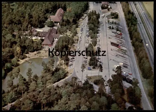 ÄLTERE POSTKARTE AUTOBAHN-RASTHOF UND -HOTEL BRUCHSAL BADEN BAB HEIDELBERG - KARLSRUHE AUTOHOF RASTSTÄTTE motorway