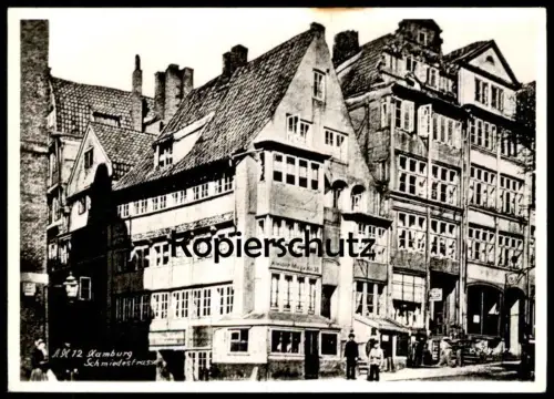ALTE POSTKARTE HAMBURG SCHMIEDESTRASSE V. SEGGERN AK postcard