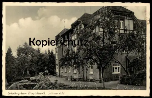 ÄLTERE POSTKARTE RUPPICHTEROTH ERHOLUNGSHEIM SEITENANSICHT Stempel Kinderpost Ansichtskarte AK postcard cpa