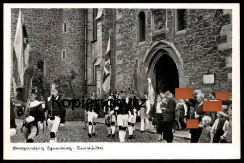 ALTE POSTKARTE BERGAUFZUG SCHNEEBERG - NEUSTÄDTEL Bergleute Bergmänner Tracht Tradtion Bergparade Ansichtskarte AK cpa