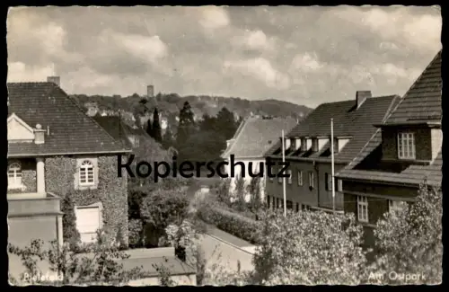 ÄLTERE POSTKARTE BIELEFELD AM OSTPARK PANORAMA Park parc Ansichtskarte postcard AK cpa