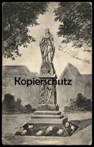 ALTE POSTKARTE DUDENHOFEN FESTPOSTKARTE ZUR ERINNERUNG AN DIE EINWEIHUNG DES KRIEGERDENKMALS 1909 Ansichtskarte postcard